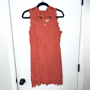 NWT She + Sky coral dress sz L